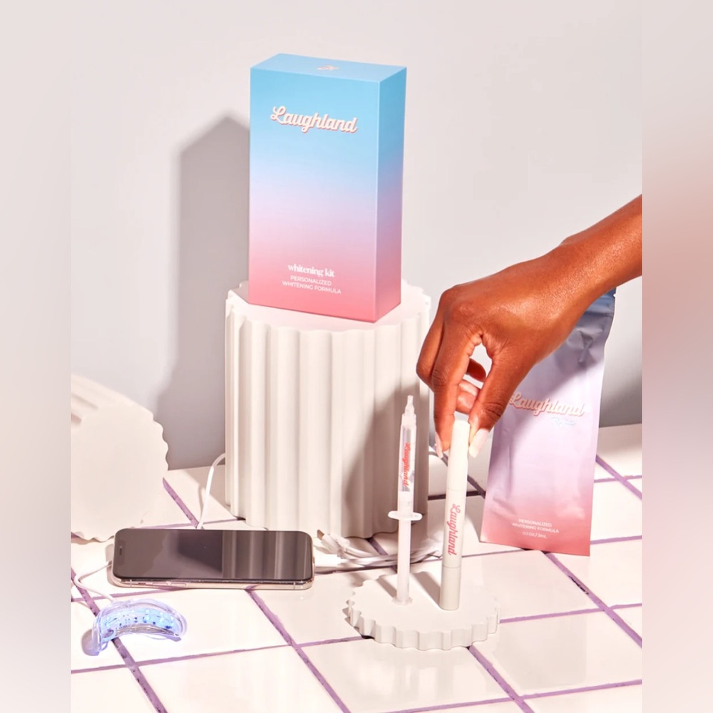 NEW • LED Teeth Whitening Kit • Laughland Bundle